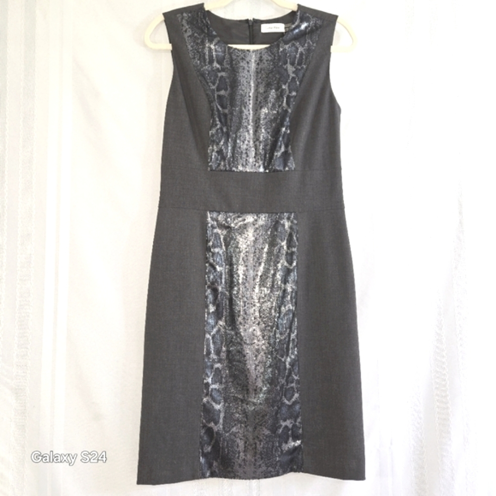CALVIN KLEIN BLACK SEQUIN DRESS SIZE 4
